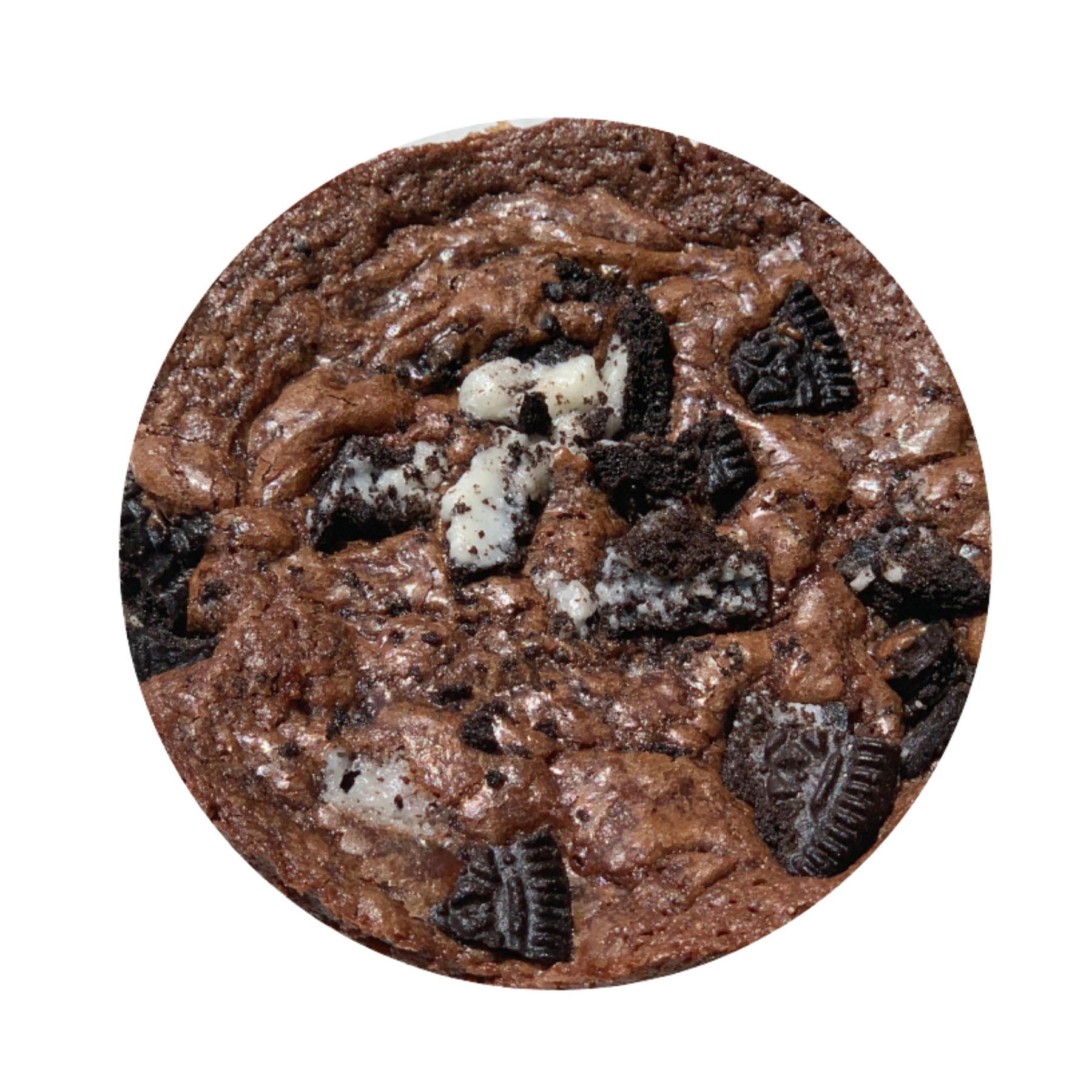 chocolate brownie with oreos
