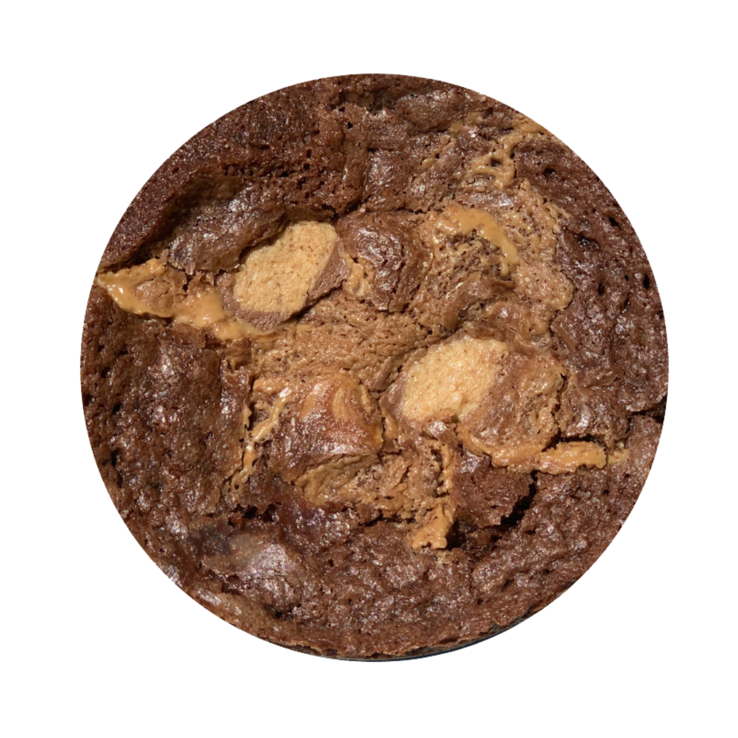 chocolate brownie with peanut butter 