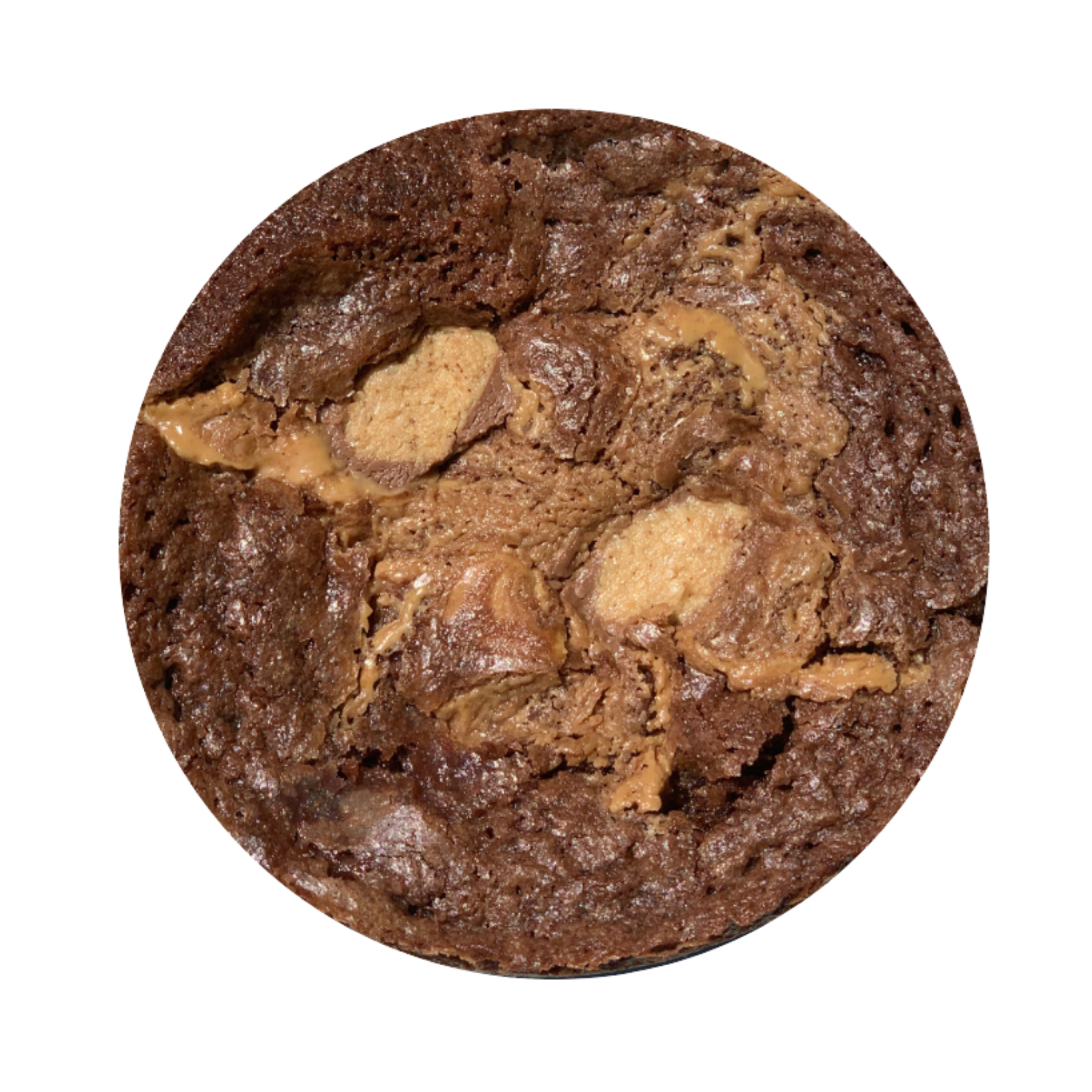 chocolate brownie with peanut butter 