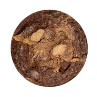 chocolate brownie with peanut butter 